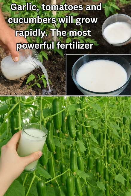 Garlic, tomatoes and cucumbers will grow rapidly