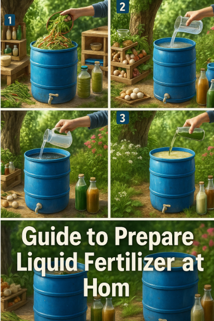 Guide to Prepare Liquid Fertilizer at Hom