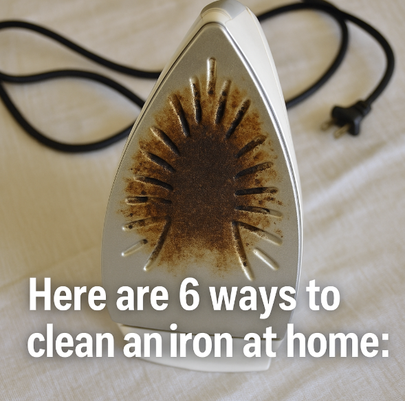 Here are 6 ways to clean an iron at home