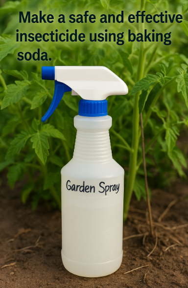 Make a safe and effective insecticide using baking soda.