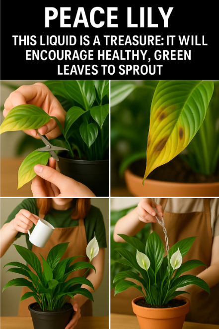 Peace Lily, this liquid is a treasure