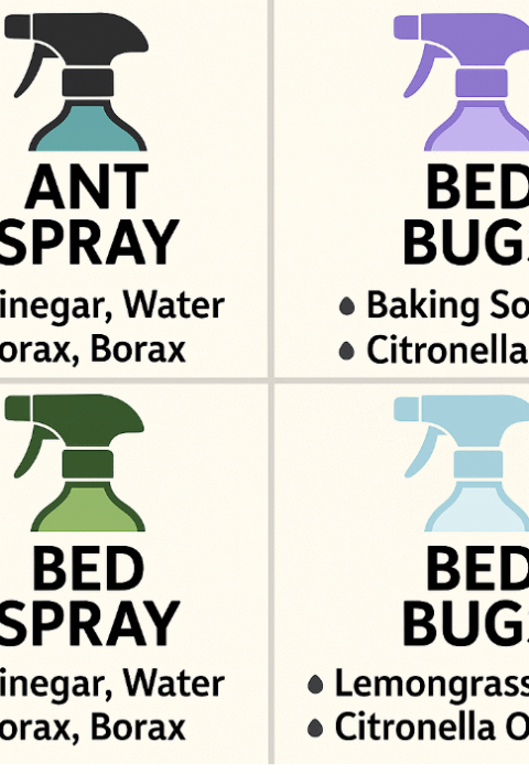 Here’s a guide on how to make the four natural pest control sprays at home