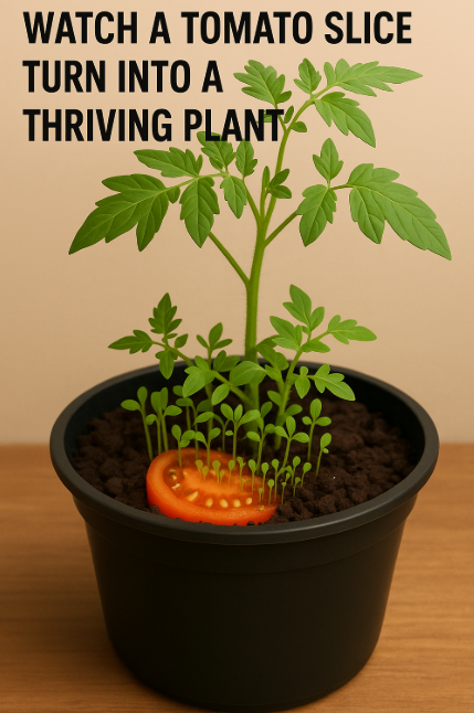 Watch a Tomato Slice Turn Into a Thriving Plant