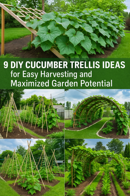 9 DIY Cucumber Trellis Ideas for Easy Harvesting and Maximized Garden Potential