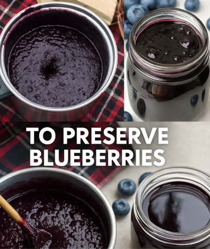 To preserve blueberries