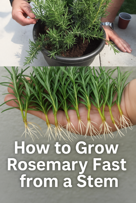 ow to Grow Rosemary Fast from a Stem
