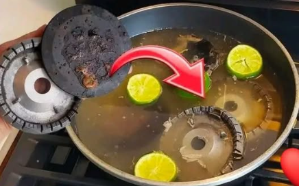 Burner rings on your stove looking grimy